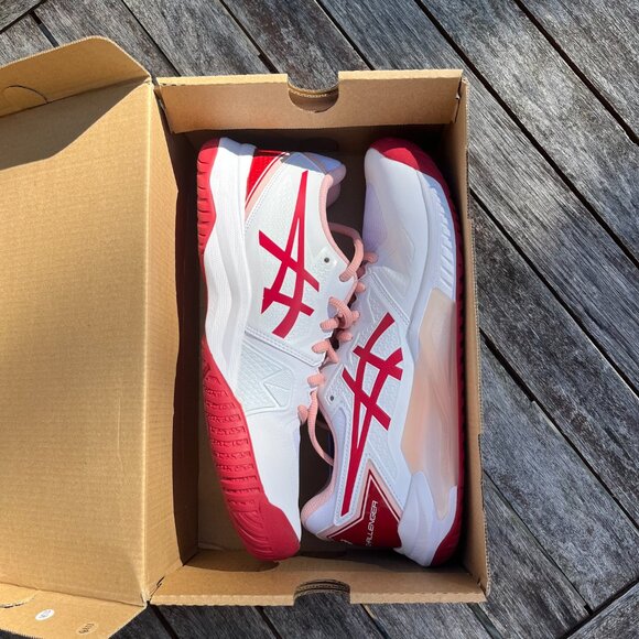 BNIB Asics Gel Challenger 13 / Women's 9.5 / White/Cranberry - Picture 10 of 16